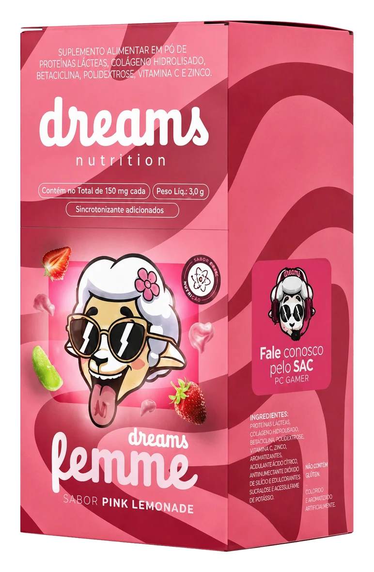 Dreams Femme — kit 1 caixa com as tirinhas rosa